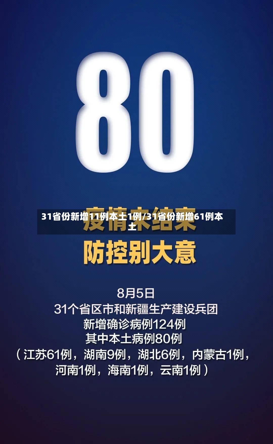 31省份新增11例本土1例/31省份新增61例本土-第2张图片