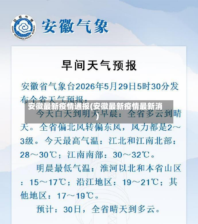 安徽最新疫情通报(安徽最新疫情最新消)