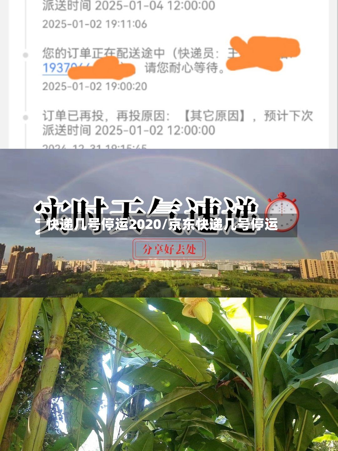 快递几号停运2020/京东快递几号停运-第2张图片