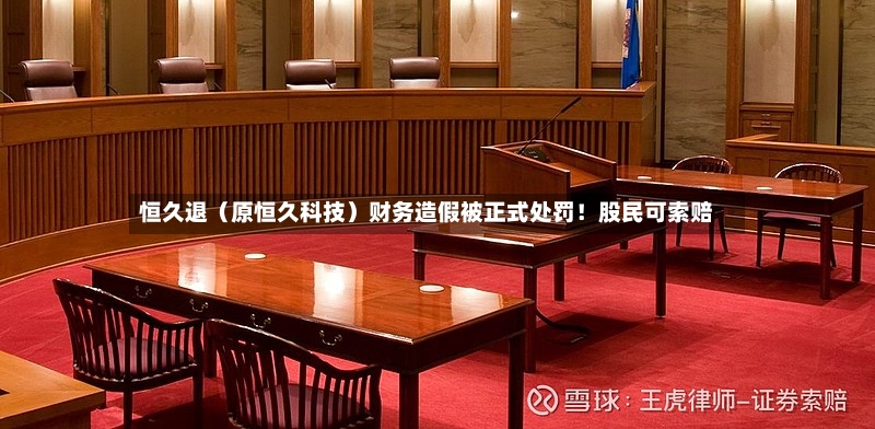 恒久退（原恒久科技）财务造假被正式处罚！股民可索赔