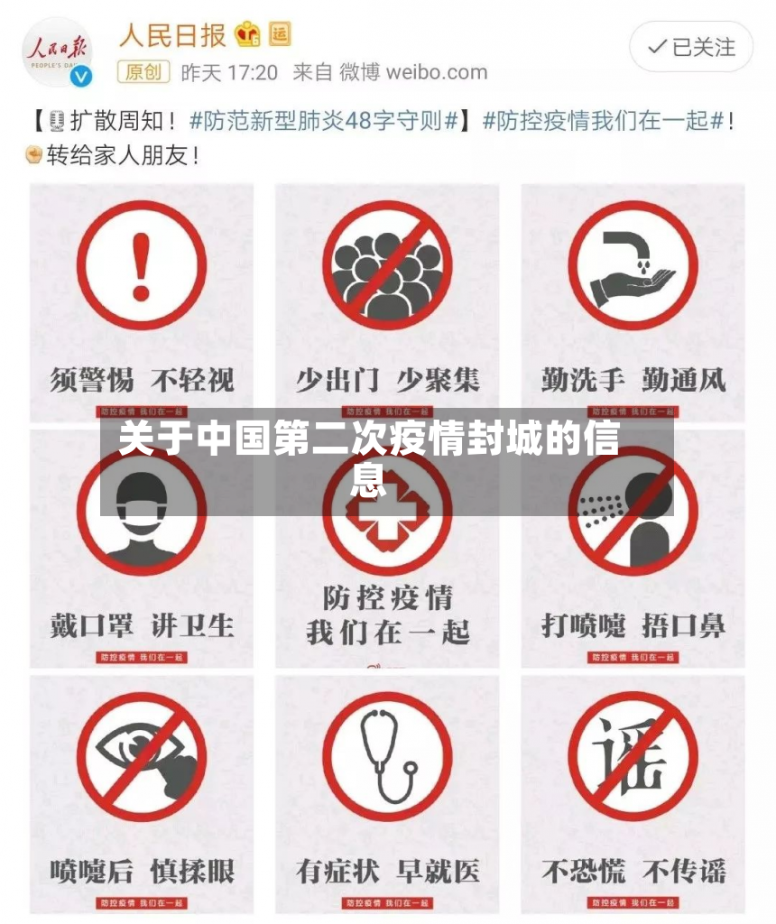 关于中国第二次疫情封城的信息