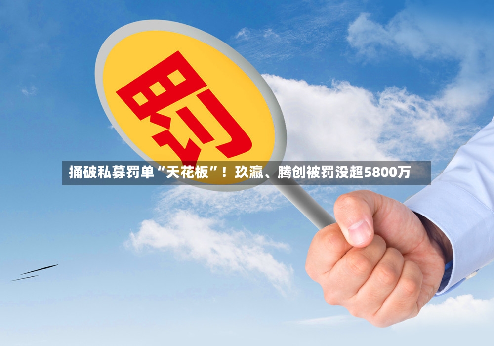 捅破私募罚单“天花板”！玖瀛	、腾创被罚没超5800万-第2张图片