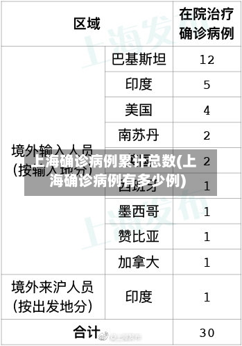 上海确诊病例累计总数(上海确诊病例有多少例)-第3张图片