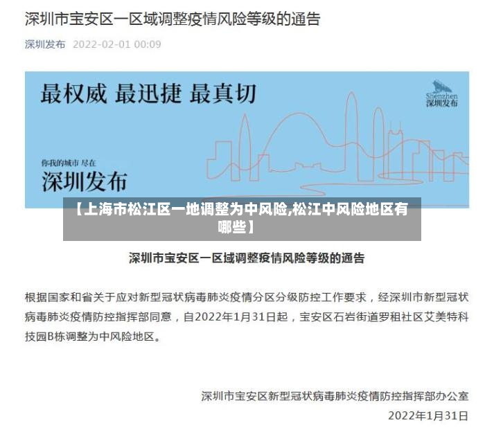 【上海市松江区一地调整为中风险,松江中风险地区有哪些】