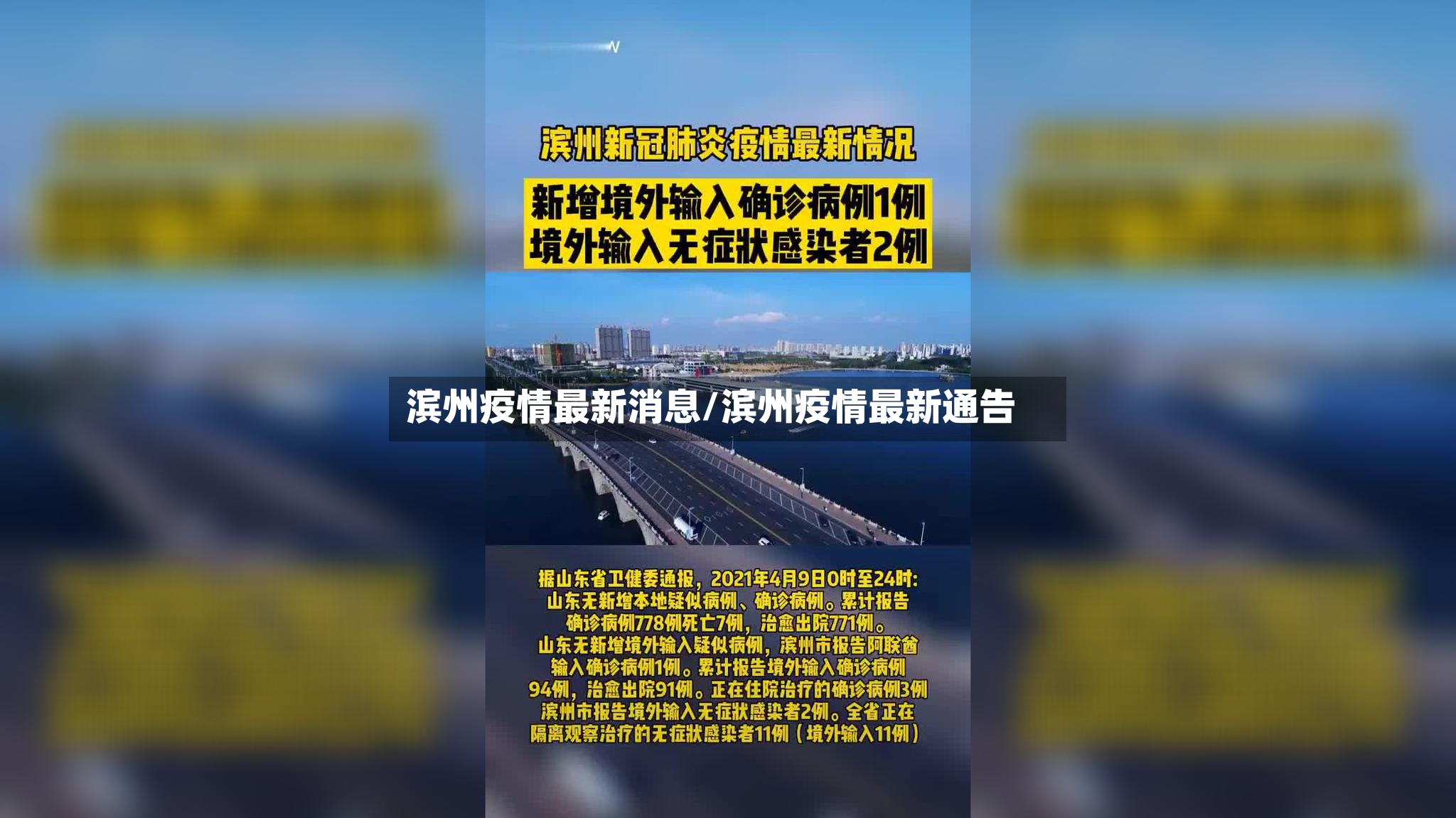 滨州疫情最新消息/滨州疫情最新通告