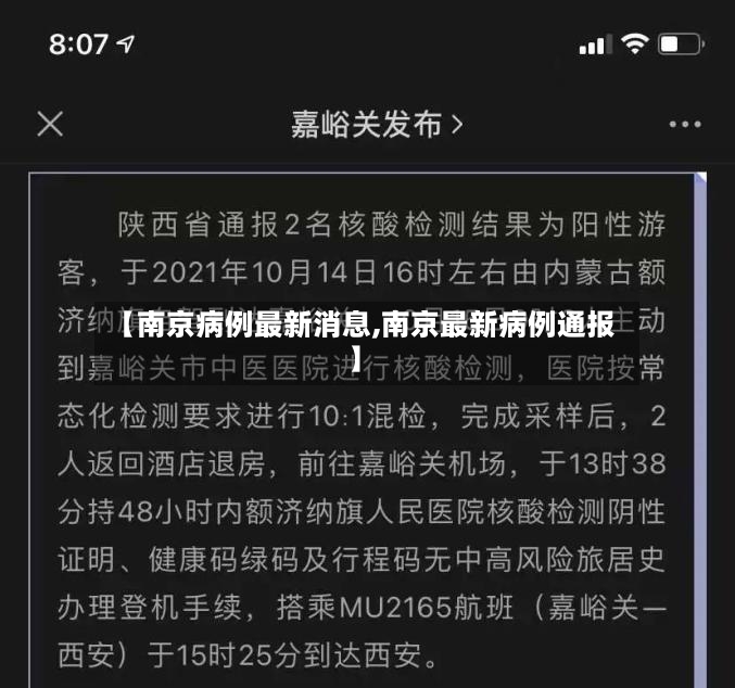 【南京病例最新消息,南京最新病例通报】-第3张图片