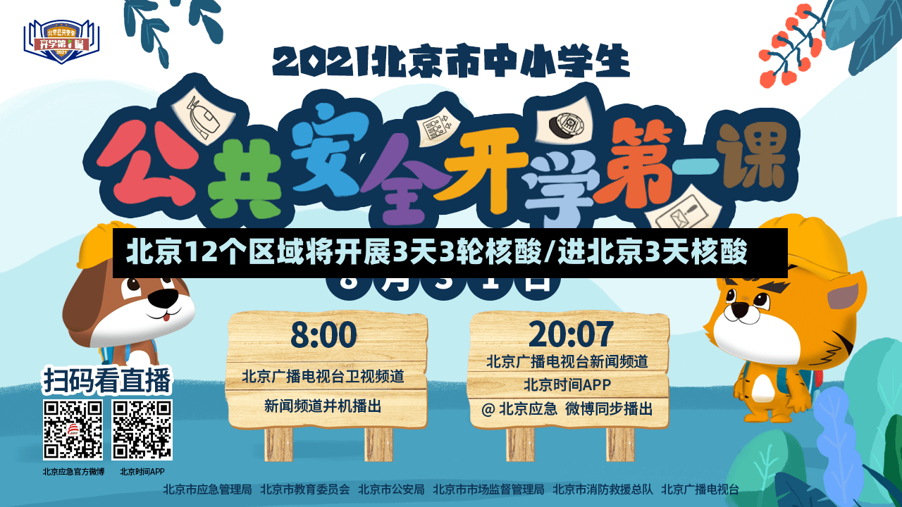 北京12个区域将开展3天3轮核酸/进北京3天核酸