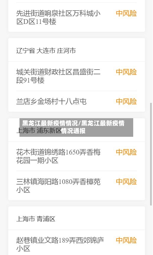 黑龙江最新疫情情况/黑龙江最新疫情情况通报-第3张图片