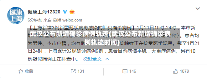 武汉公布新增确诊病例轨迹(武汉公布新增确诊病例轨迹时间)