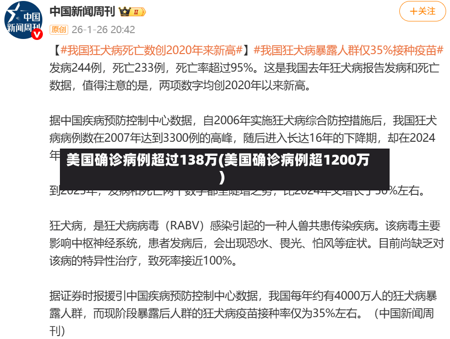 美国确诊病例超过138万(美国确诊病例超1200万)-第2张图片