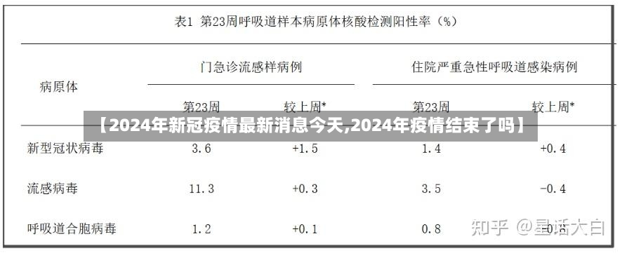 【2024年新冠疫情最新消息今天,2024年疫情结束了吗】-第2张图片