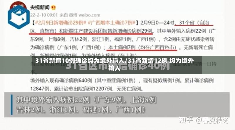 31省新增10例确诊均为境外输入/31省新增12例 均为境外输入-第2张图片