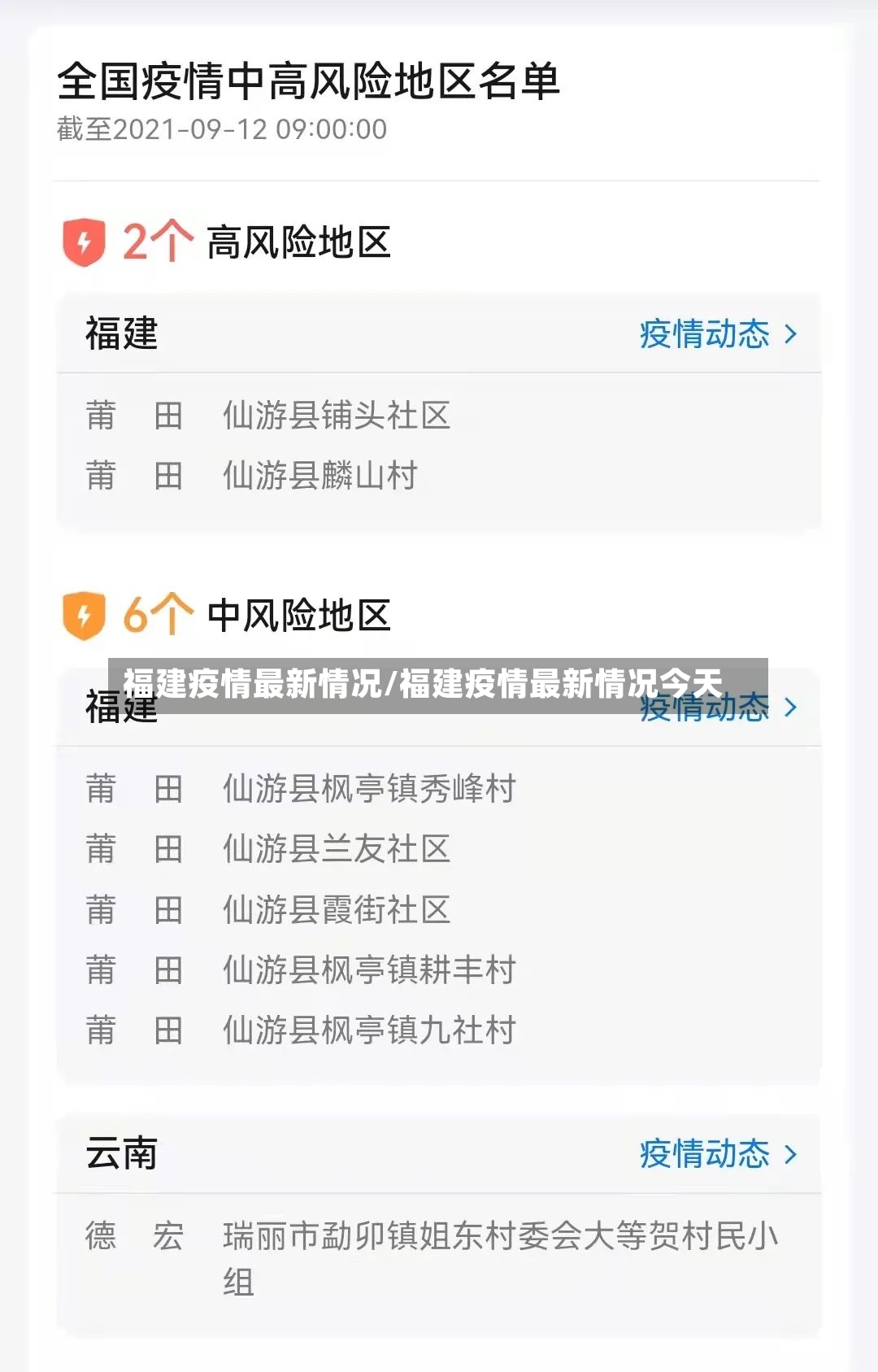 福建疫情最新情况/福建疫情最新情况今天-第2张图片