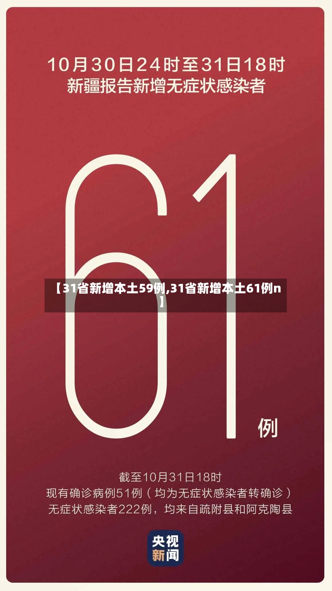 【31省新增本土59例,31省新增本土61例n】-第2张图片