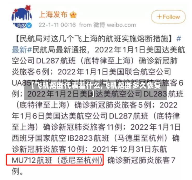 【飞机熔断代表着什么,飞机熔断多久恢复】-第2张图片