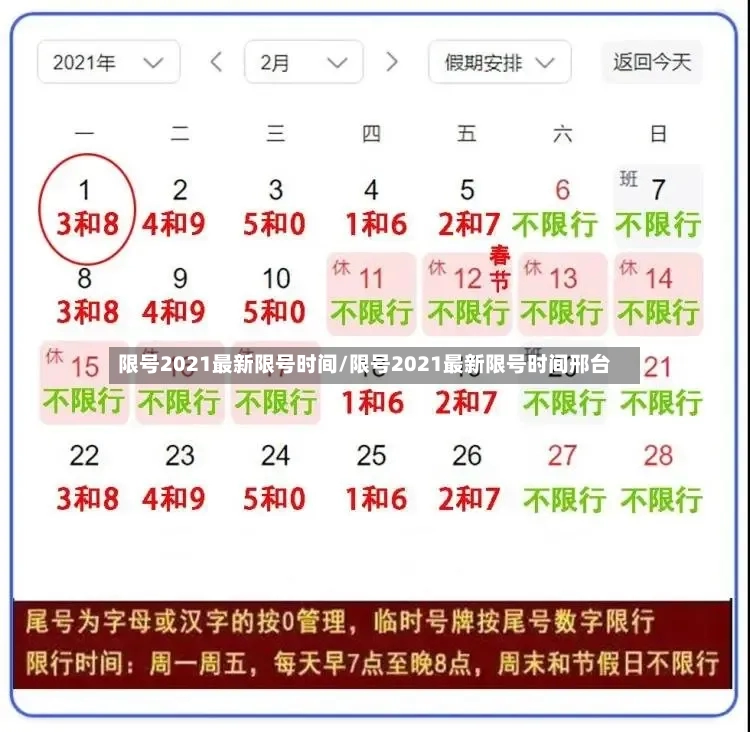 限号2021最新限号时间/限号2021最新限号时间邢台-第3张图片