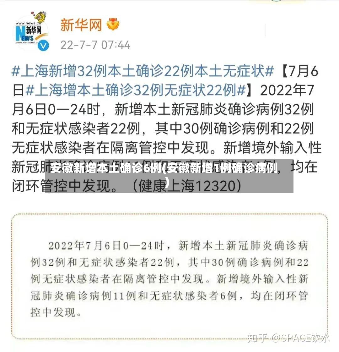 安徽新增本土确诊6例(安徽新增1例确诊病例)-第2张图片