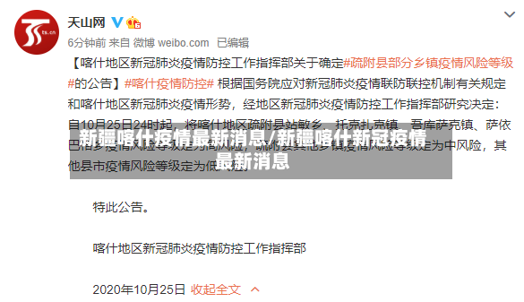 新疆喀什疫情最新消息/新疆喀什新冠疫情最新消息-第3张图片