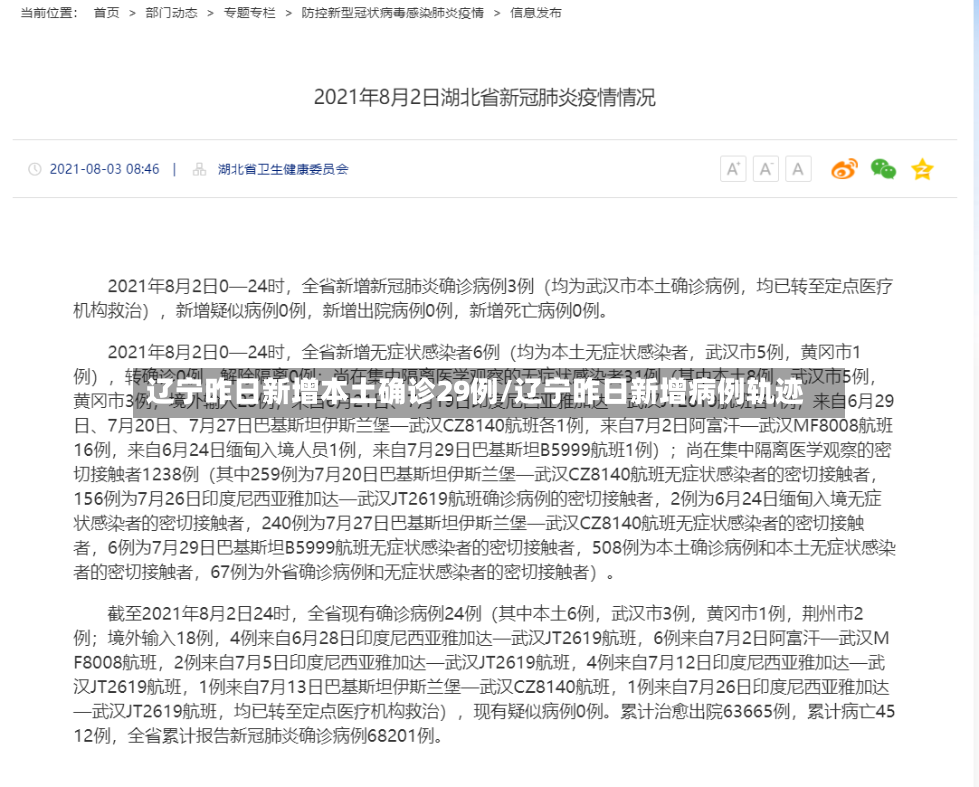 辽宁昨日新增本土确诊29例/辽宁昨日新增病例轨迹