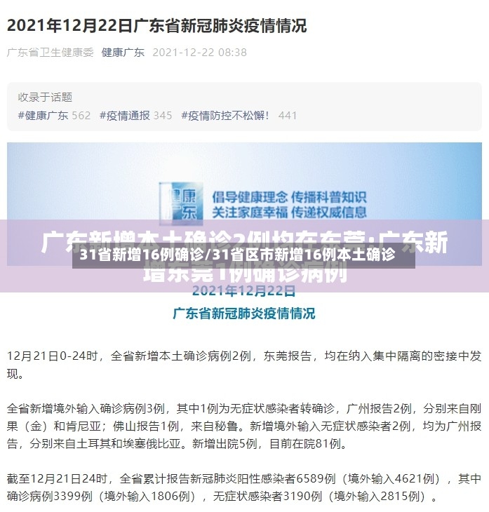 31省新增16例确诊/31省区市新增16例本土确诊
