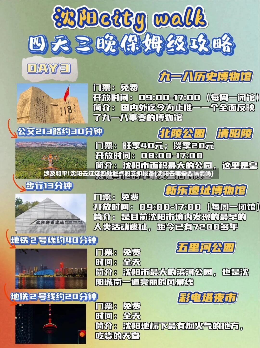 涉及和平!沈阳去过这四处地点的立即报备(沈阳去哪需要隔离吗)-第3张图片