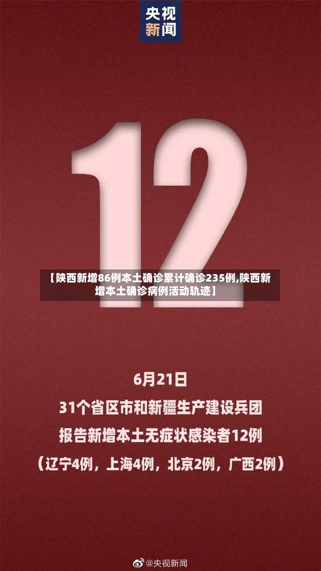 【陕西新增86例本土确诊累计确诊235例,陕西新增本土确诊病例活动轨迹】