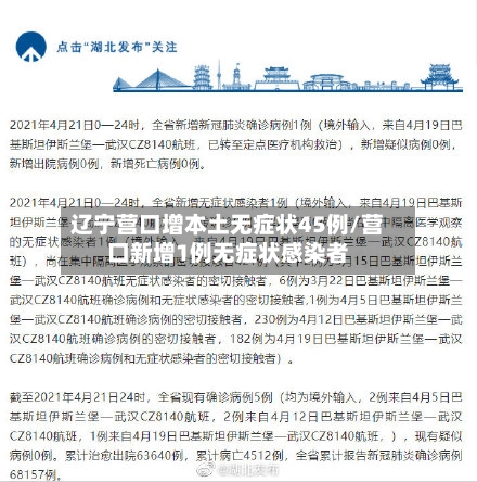 辽宁营口增本土无症状45例/营口新增1例无症状感染者-第2张图片