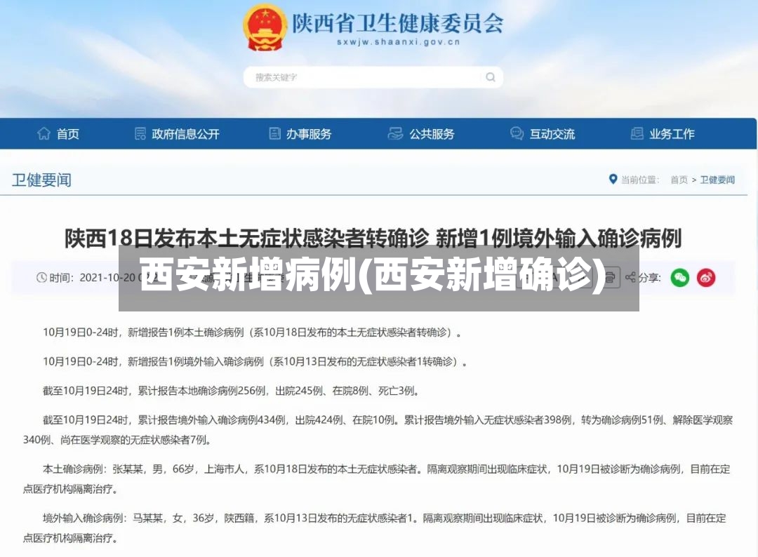 西安新增病例(西安新增确诊)