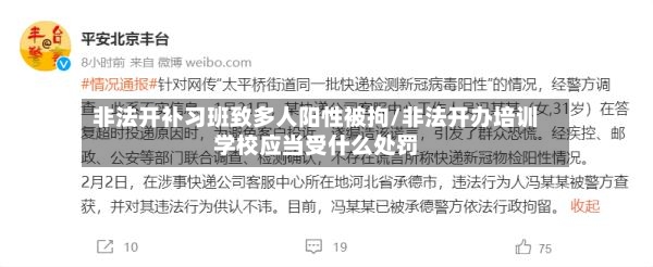 非法开补习班致多人阳性被拘/非法开办培训学校应当受什么处罚