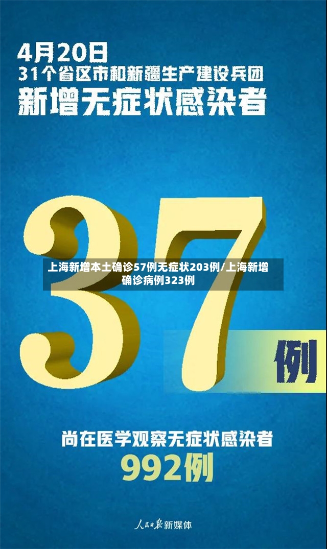 上海新增本土确诊57例无症状203例/上海新增确诊病例323例