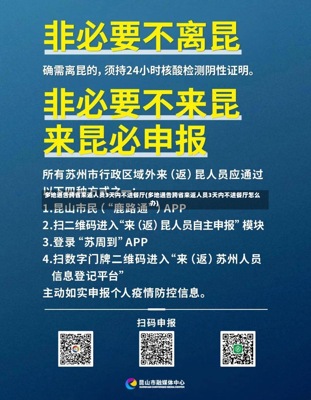 多地通告跨省来返人员3天内不进餐厅(多地通告跨省来返人员3天内不进餐厅怎么办)-第3张图片