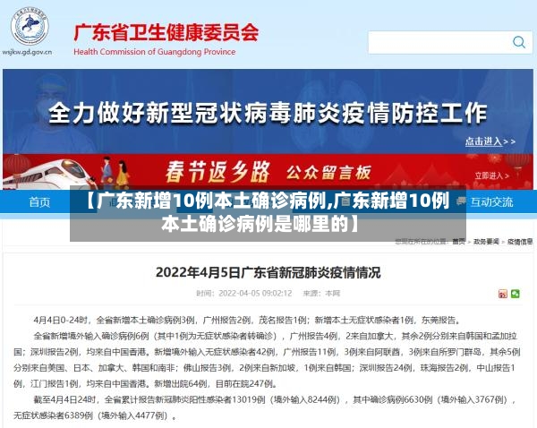 【广东新增10例本土确诊病例,广东新增10例本土确诊病例是哪里的】-第2张图片