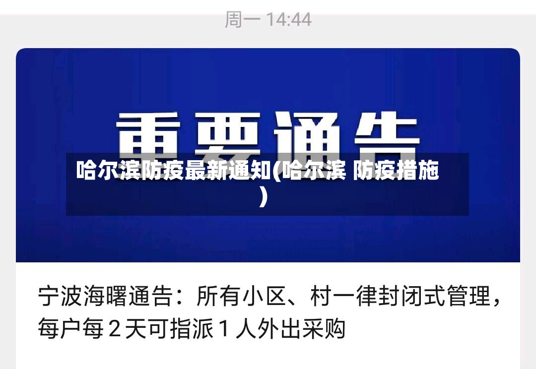 哈尔滨防疫最新通知(哈尔滨 防疫措施)-第3张图片