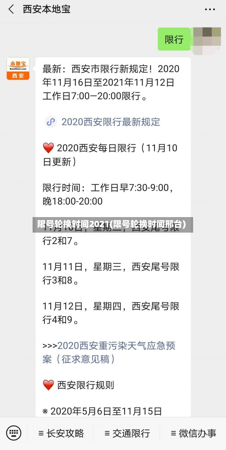 限号轮换时间2021(限号轮换时间邢台)-第3张图片