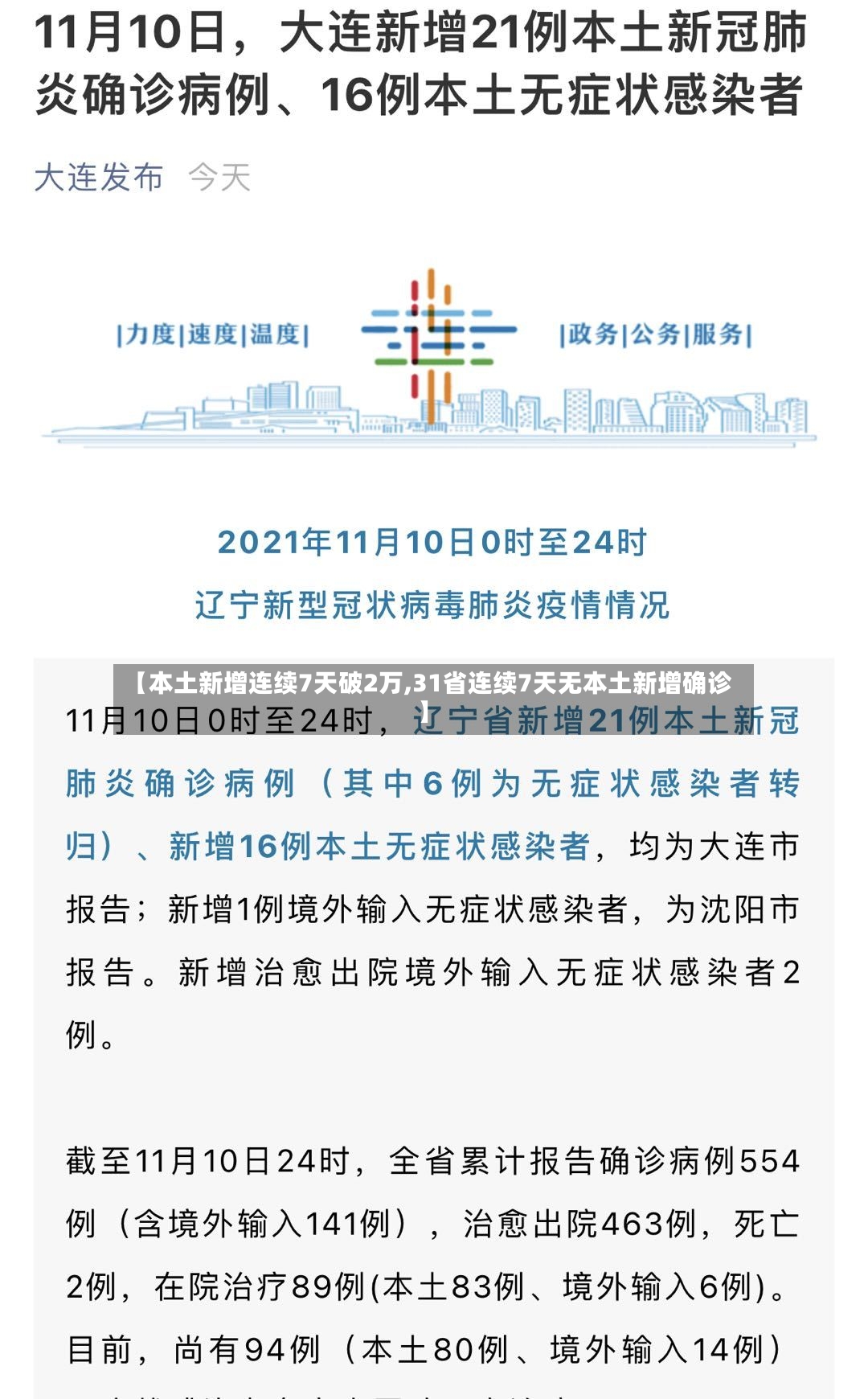 【本土新增连续7天破2万,31省连续7天无本土新增确诊】-第2张图片