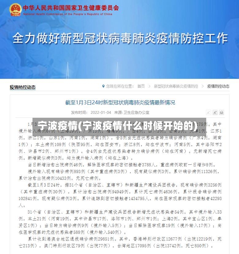 宁波疫情(宁波疫情什么时候开始的)-第2张图片
