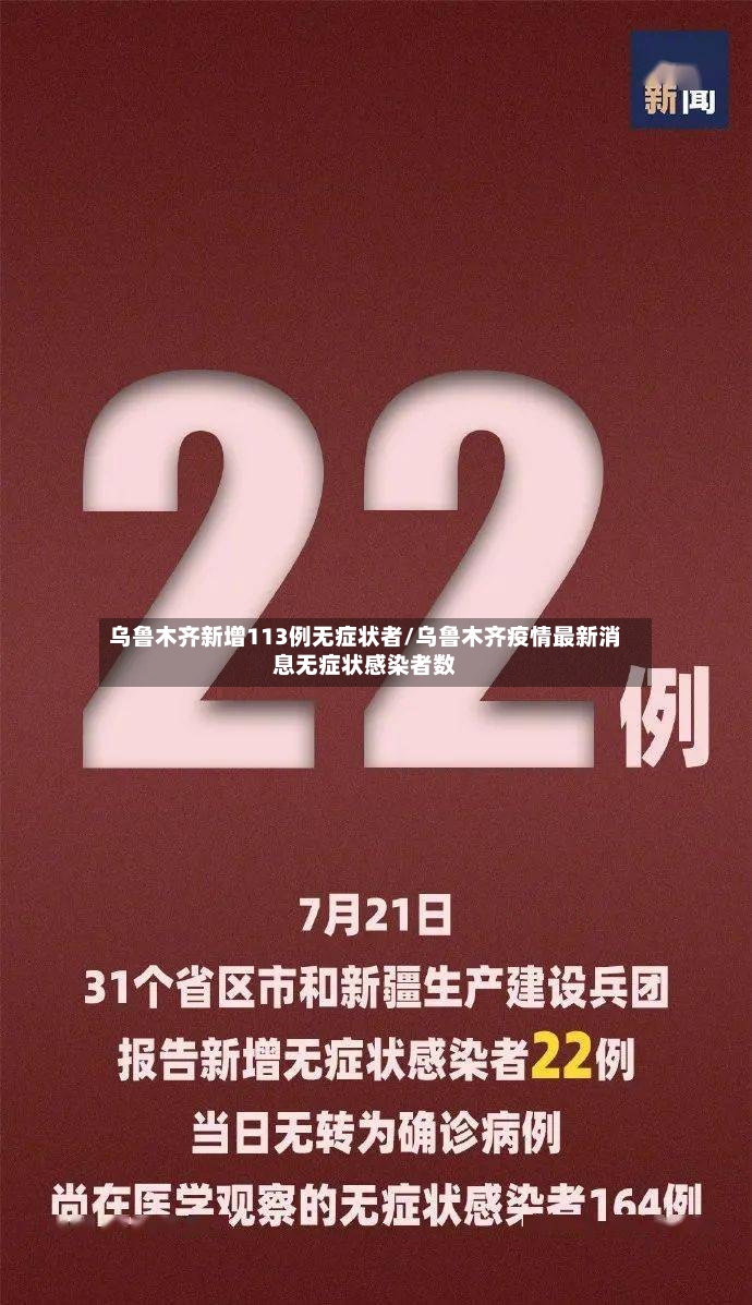 乌鲁木齐新增113例无症状者/乌鲁木齐疫情最新消息无症状感染者数