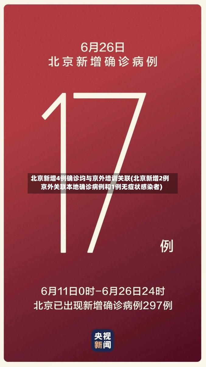 北京新增4例确诊均与京外培训关联(北京新增2例京外关联本地确诊病例和1例无症状感染者)-第3张图片