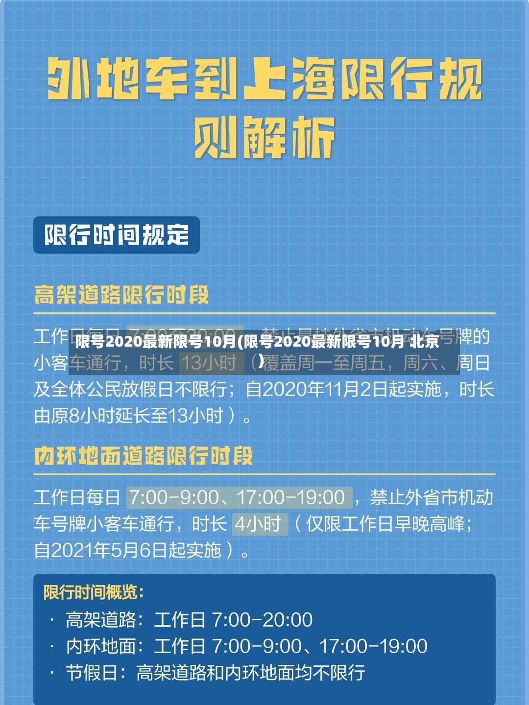 限号2020最新限号10月(限号2020最新限号10月 北京)