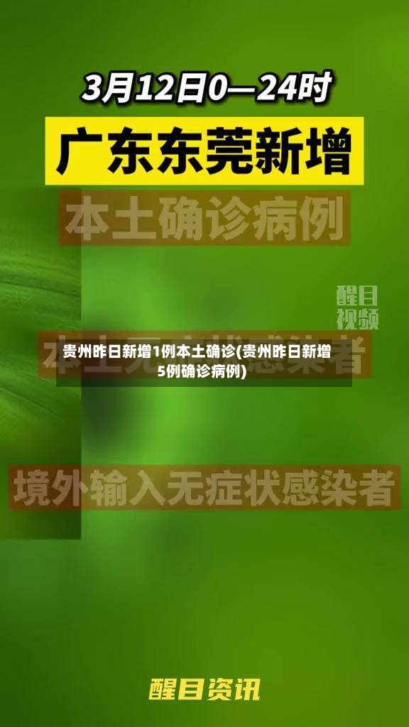 贵州昨日新增1例本土确诊(贵州昨日新增5例确诊病例)-第2张图片