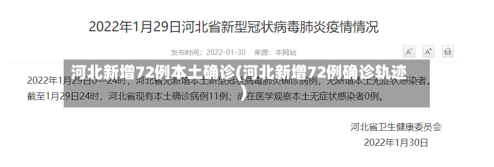 河北新增72例本土确诊(河北新增72例确诊轨迹)-第2张图片