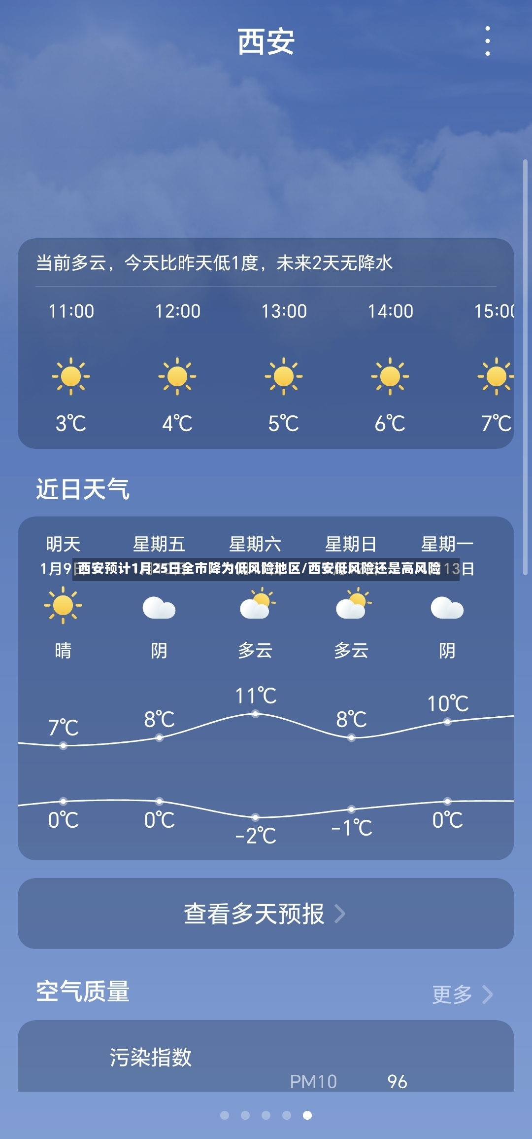 西安预计1月25日全市降为低风险地区/西安低风险还是高风险-第2张图片