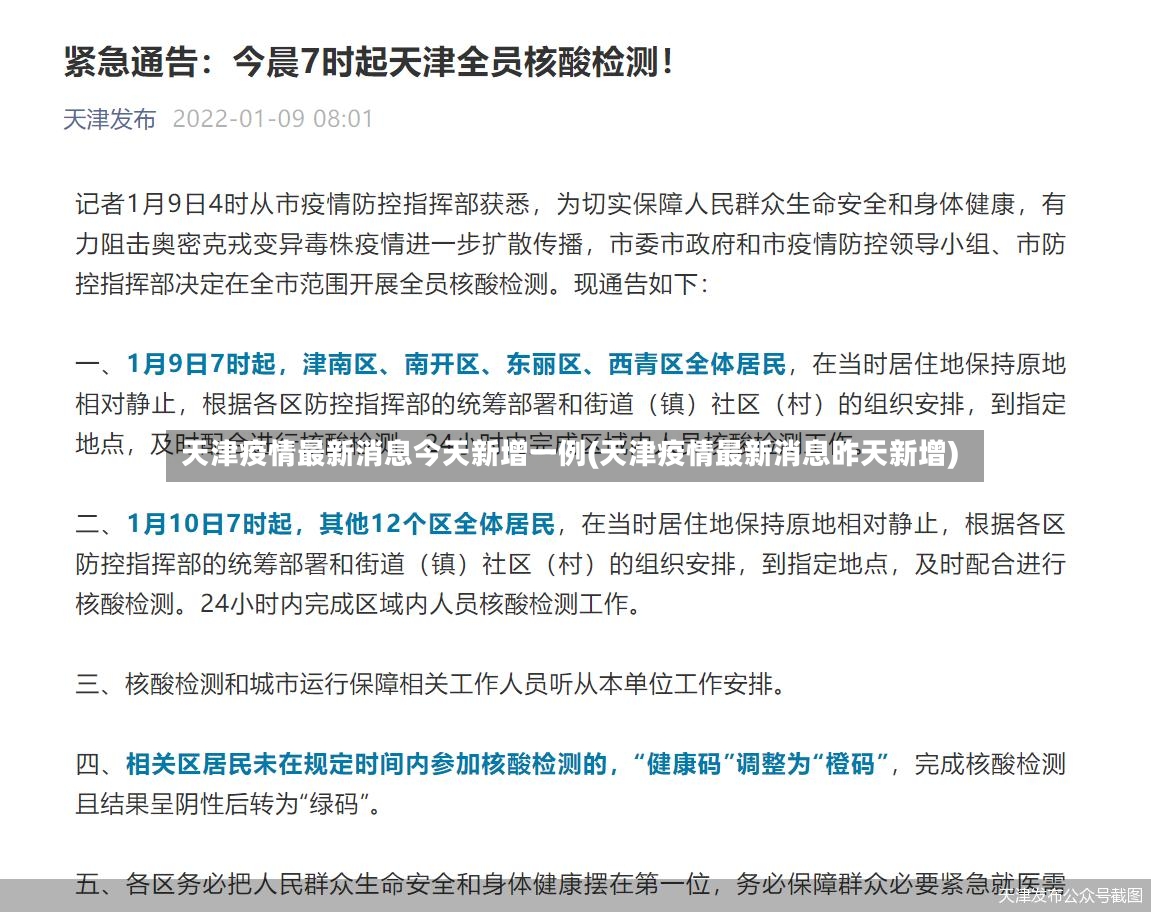 天津疫情最新消息今天新增一例(天津疫情最新消息昨天新增)-第2张图片