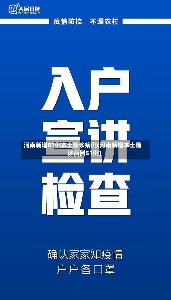 河南新增87例本土确诊病例(河南新增本土确诊病例51例)-第2张图片
