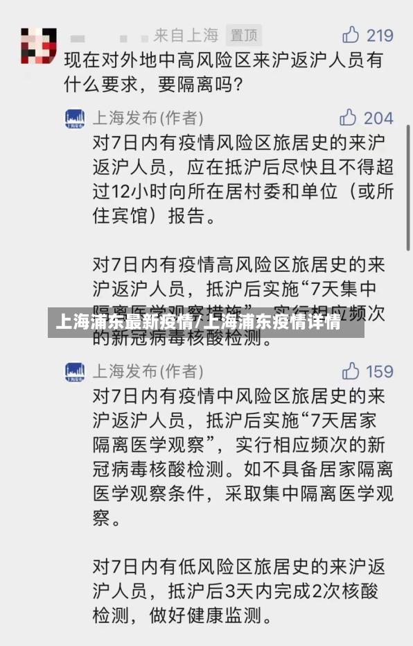 上海浦东最新疫情/上海浦东疫情详情